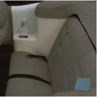 1969-70 Mustang Convertible Quarter Trim Corinthian Vinyl Upholstery (1 Pair) Light Blue