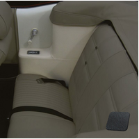 1969-70 Mustang Convertible Quarter Trim Corinthian Vinyl Upholstery (1 Pair) Black