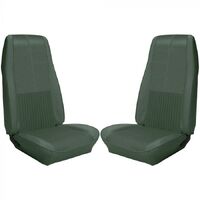 1970 Mustang Convertible Deluxe/Grande Sport Seat Upholstery Set w/ Hi-Back Bucket Seats (Full Set) Medium Ivy Green