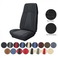 1971-73 Mustang Mach 1 Convertible Sport Seat Upholstery Set - No Stripes on Rear Seat (Full Set)