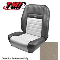 1964.5-65 Mustang Convertible Deluxe Pony Sport Seat Upholstery Set w/ Bucket Seat (Full Set) White