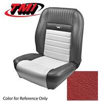 1964.5-64 Mustang Convertible Deluxe Pony Sport Seat Upholstery Set w/ Bucket Seat (Full Set) Bright Red
