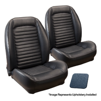 1964 1/2-65 Mustang Convertible Standard Sport ll Seats Upholstery Set w/ Bucket Seats (Full Set) Blue