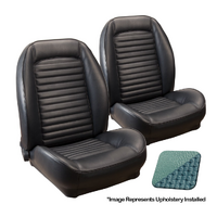 1966 Mustang Convertible Standard Sport ll Seats Upholstery Set w/ Bucket Seats (Full Set) Turquoise