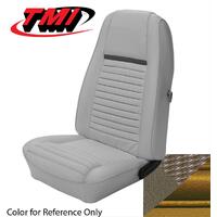 1970 Mustang Mach 1/Shelby Sportsroof Upholstery Set w/ Hi-Back Bucket Seats (Full Set) Nugget Gold w/ Nugget Gold Stripe