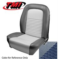 1967 Mustang Fastback Shelby/Deluxe Upholstery Set w/ Bucket Seats (Full Set) Light Blue