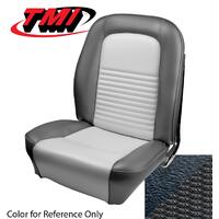 1967 Mustang Fastback Shelby/Deluxe Upholstery Set w/ Bucket Seats (Full Set) Black
