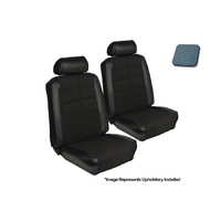 1969 Mustang Sportsroof Deluxe Upholstery Set w/ Bucket Seats (Full Set) Light Blue