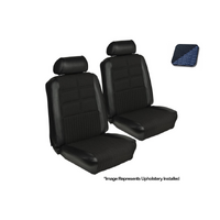 1969 Mustang Sportsroof Deluxe Upholstery Set w/ Bucket Seats (Full Set) Dark Blue