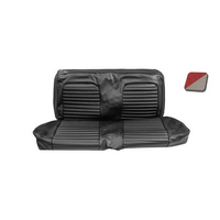 1964.5-65 Mustang Fastback Standard Upholstery Set (Rear Only) Bright Red & White