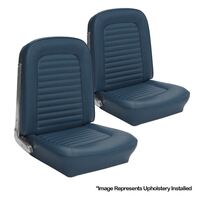 1964.5-65 Mustang Fastback Standard Upholstery Set w/ Bucket Seats (Full Set) Blue