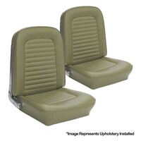 1964.5-65 Mustang Fastback Standard Upholstery Set w/ Bucket Seats (Full Set) Ivy Gold
