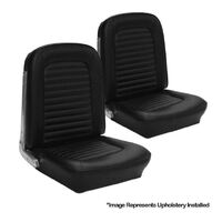 1964.5-65 Mustang Fastback Standard Upholstery Set w/ Bucket Seats (Full Set) Black