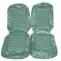 1966 Mustang Fastback Standard Upholstery Set w/ Bucket Seats (Full Set) Turquoise