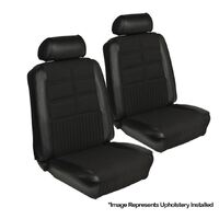 1969 Mustang Sportsroof Standard Upholstery Set w/ Bucket Seats (Full Set) Black