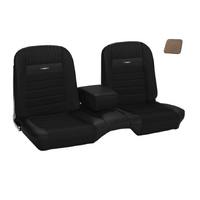 1964.5-66 Mustang Fastback Deluxe Pony Upholstery Set w/ Bench Seat (Full Set) Palomino