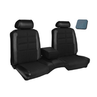 1969 Mustang Sportsroof Deluxe Upholstery Set w/ Bench Seat (Full Set) Light Blue