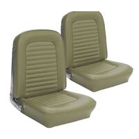 1964.5-66 Mustang Fastback Sport Seat Standard Upholstery Set w/ Bucket Seats (Full Set) Ivy Gold