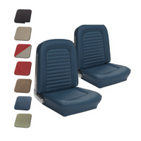 1964.5-66 Mustang Fastback Sport Seat Standard Upholstery Set w/ Bucket Seats (Full Set)