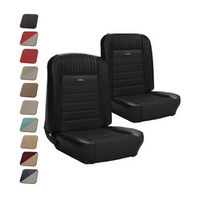 1964.5-64 Mustang Fastback Deluxe Pony Sports Seat Upholstery Set w/ Bucket Seats (Full Set)