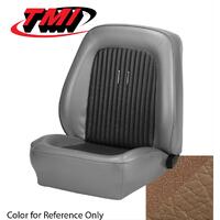 1968 Mustang Fastback Standard Sport Seat Upholstery w/ Low Back Bucket Seats (Full Set) Saddle