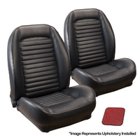 1964 1/2-65 Mustang Fastback Standard Sport ll Upholstery Set w/ Bucket Seats (Full Set) Red