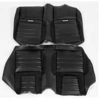 1964 1/2-66 Mustang Coupe Deluxe Pony Sport-R Series Upholstery Set (Rear Seat) Black Stitching