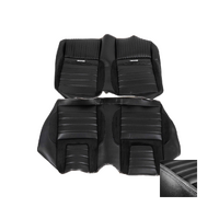 1964 1/2-66 Mustang Coupe Deluxe Pony Sport-R Series Upholstery Set (Rear Seat) Grey Stitching
