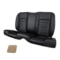 1964 1/2-66 Mustang Coupe Deluxe Rear Sport II Kit Seat Upholstery Set w/ Sport Foam (No Logo) Parchment