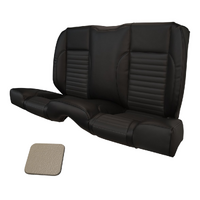 1964-65 Mustang Coupe Standard Rear Sport II Kit Seat Upholstery Set w/ Sport Foam (No Console) White