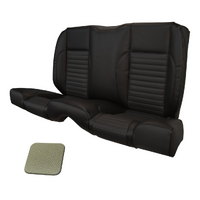 1964-65 Mustang Coupe Standard Rear Sport II Kit Seat Upholstery Set w/ Sport Foam (No Console) Light Ivy Gold