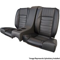 1964 1/2-66 Mustang Coupe Deluxe Rear Sport II Kit Seat Upholstery Set w/ Sport Foam (No Logo, with Console)