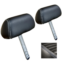 1969 Mustang Headrest Cover for TMI Sport-R Seats (1 Pair) Blue Stitching