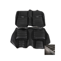 1964 1/2-66 Mustang Convertible Deluxe Pony Sport-R Series Upholstery Set (Rear Only) White Stitching
