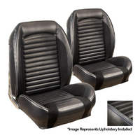 1964-65 Mustang Convertible Standard Sport-R Series Upholstery Set w/ Bucket Seats (Full Set) Blue Stitching