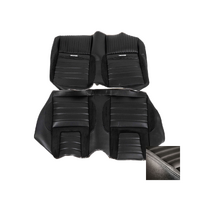1964 1/2-66 Mustang Fastback Deluxe Sport-R Series Upholstery Set (Rear Only) White Stitching