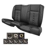 1964-70 Mustang Convertible Sport-X Upholstery Set (Rear Only) Premium Vinyl, Grey Stitching, Black Grommet