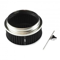 Chrome Filter 6-3/8 x 2-3/8 5-1/8 Base Black Element Washable