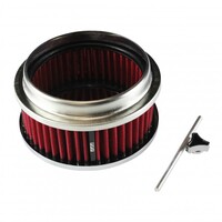 Chrome Filter 6-3/8 x 2-3/8  5-1/8 Base Red Element Washable