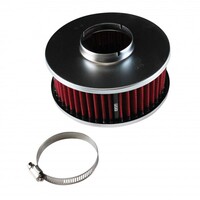 Chrome Filter 6-3/8 x 2-3/8  2-5/8 Base Red Element Washable