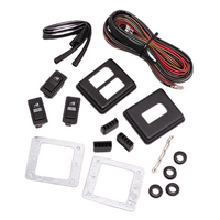 Universal Black Power Window Switch Kit - 2 Door - 3 Switch