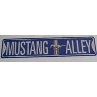 Metal Tin Sign- 24" x 5" - Mustang Alley