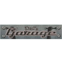 Metal Tin Sign- 24" x 5" - Dad's Garage