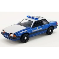 1:64 Scale 1989 Ford Mustang SSP Georgia State Patrol - Foxbody Police Car - Diecast Model