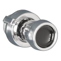 Chrome W/Black Dot Front & Chrome Rear Plastic Knob Set (Pair)