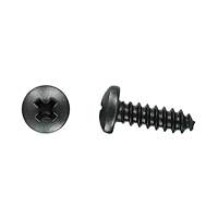 #8 X 1/2" Pan Head Self Tapping Screw - Black Zinc