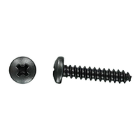 #8 X 3/4" Pan Head Self Tapping Screw - Black Zinc