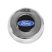 Grant Horn Button Chrome Ford Logo Classic & Challenger Wheels