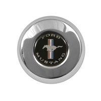 Grant Horn Button Chrome Mustang Logo Classic & Challenger Wheels