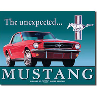 Ford Mustang Large Metal Tin Sign 31.7cm X 40.6cm Genuine American Made